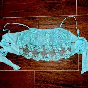 Elegant double tie top